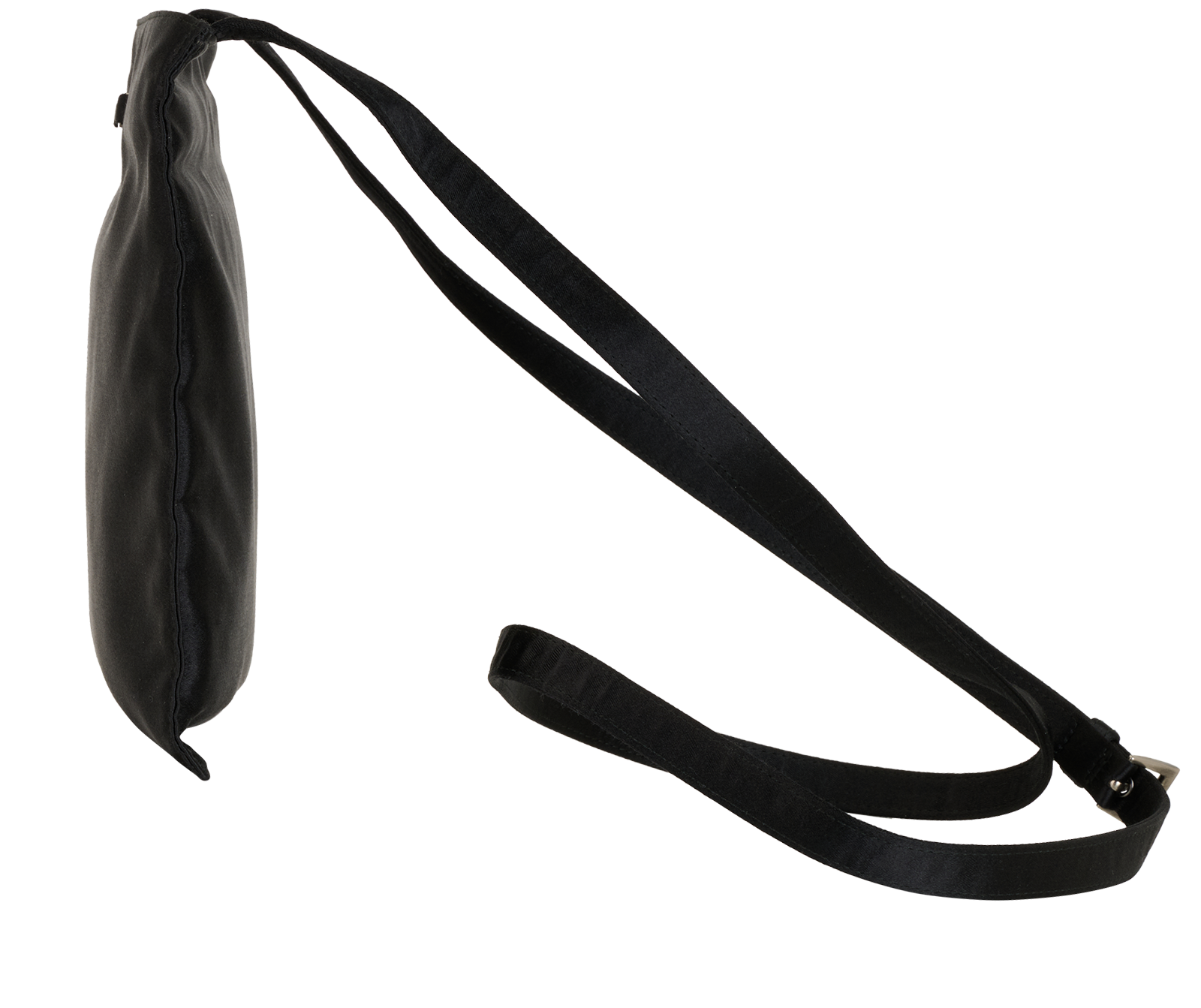 Prada Crossbody, &pound;310, Handbags, Black, Satin, Bottom view